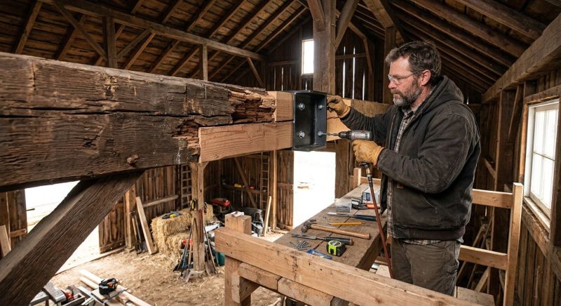 Wood Beam Repair in Wilmington, NC